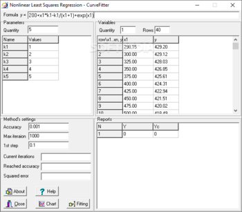 CurveFitter screenshot