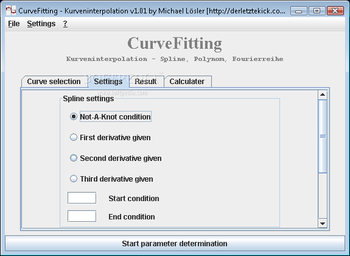 CurveFitting screenshot 2