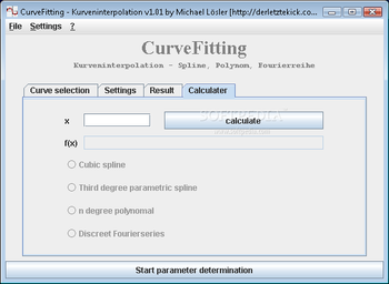 CurveFitting screenshot 3