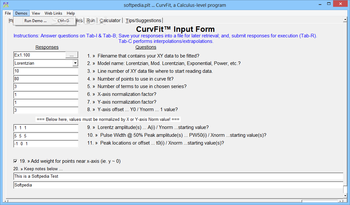 CurvFit screenshot 2