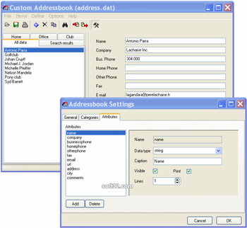 Custom Addressbook screenshot 5