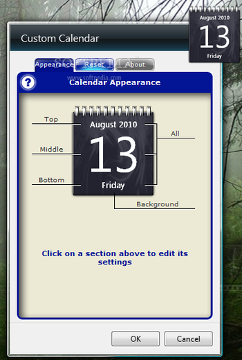 Custom Calendar screenshot 2