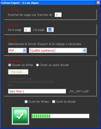Custom PDF Export screenshot 2
