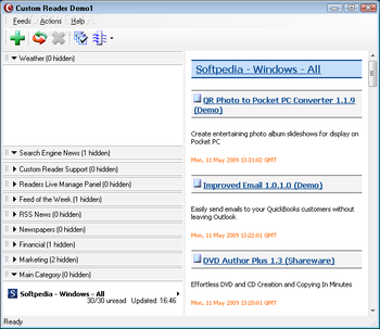 Custom Reader screenshot