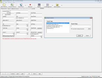 Customer Database Pro screenshot 2