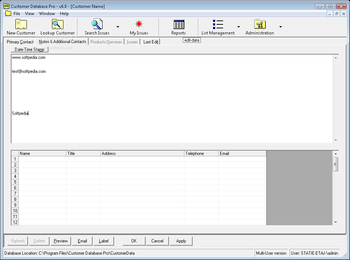 Customer Database Pro Multi-user screenshot 2
