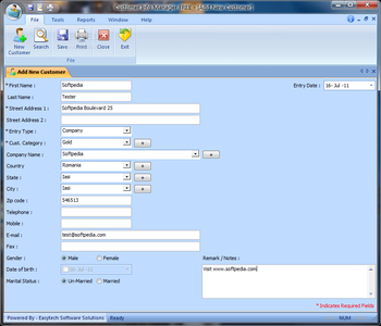 Customer Info Manager Free screenshot 2