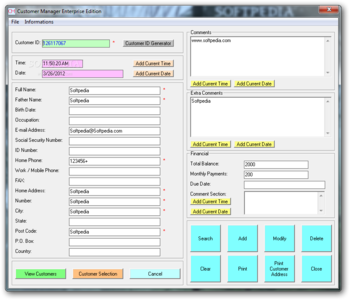 Customer Manager Enterprise Edition Portable screenshot