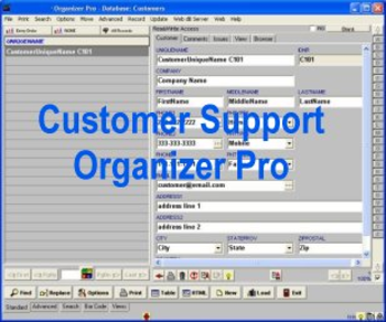 Customer Support Organizer Pro screenshot