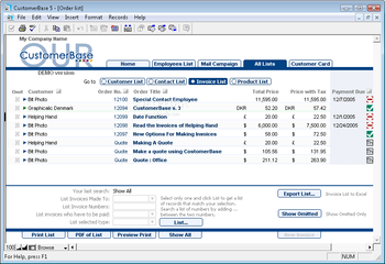 CustomerBase screenshot 2