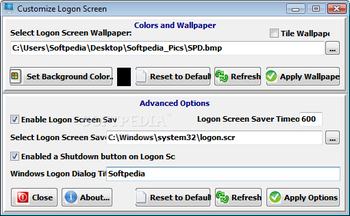 Customize Logon Screen screenshot