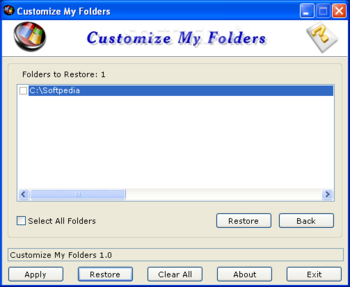 Customize My Folders screenshot 2