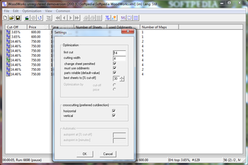 Cut Optimization WoodWorks screenshot 3