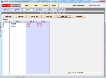 Cut-XY 2D and 1D Cutting Optimization screenshot 8