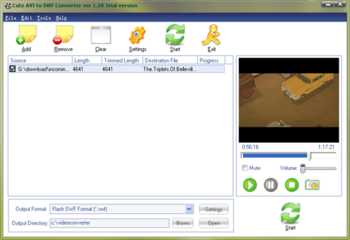 Cute AVI to SWF Converter screenshot 3