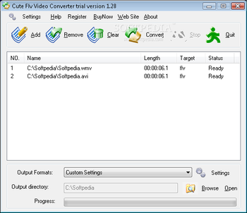 Cute FLV Video Converter screenshot