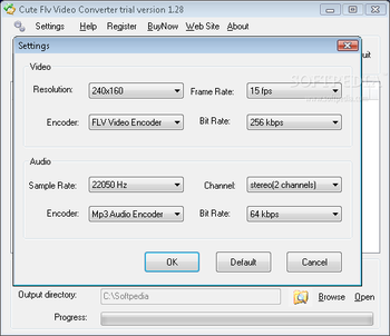 Cute FLV Video Converter screenshot 2