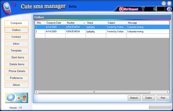 Cute SMS Manager screenshot