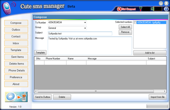 Cute SMS Manager screenshot 2