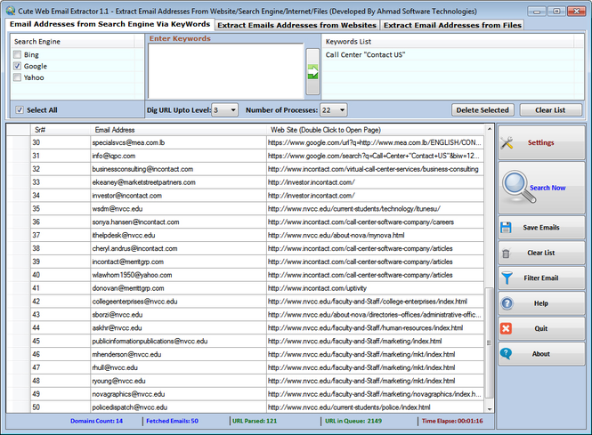 Cute Web Email Address Extractor Download Free With Screenshots And 