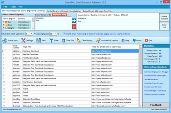 Cute Web Email Extractor Advance screenshot
