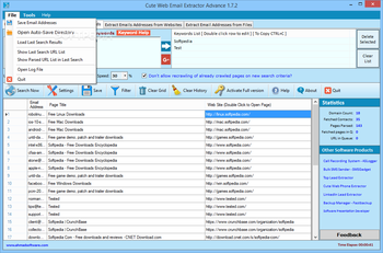 Cute Web Email Extractor Advance screenshot 4