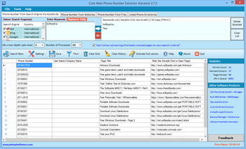 Cute Web Phone Number Extractor Advance screenshot