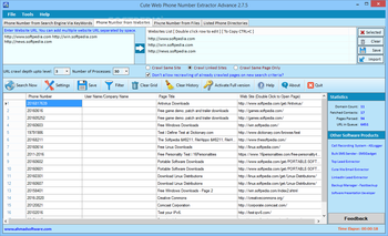 Cute Web Phone Number Extractor Advance screenshot 2