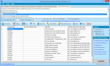 Cute Web Phone Number Extractor Advance screenshot 4