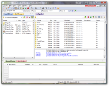 CuteFTP screenshot
