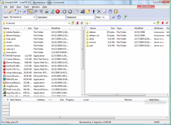 CuteFTP Home screenshot