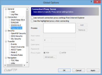 CuteFTP Professional screenshot 12