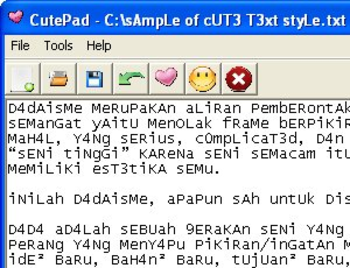 CutePad screenshot