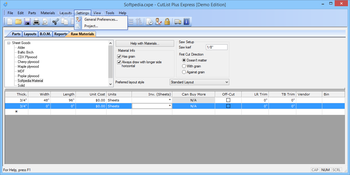 CutList Plus Express (formerly CutList Plus) screenshot 5