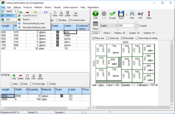 Cutting Optimization Pro screenshot 2