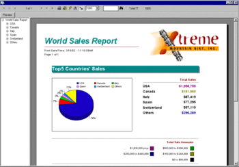 cView Crystal Reports Viewer screenshot