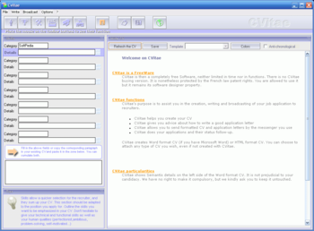 CVitae screenshot 2