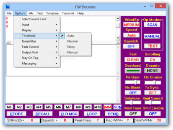 CW Decoder screenshot 2