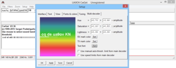 CwGet morse decoder screenshot 10