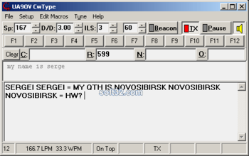 CwType morse terminal screenshot 3