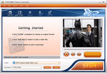 CXBSoft WMV Video Converter screenshot 2