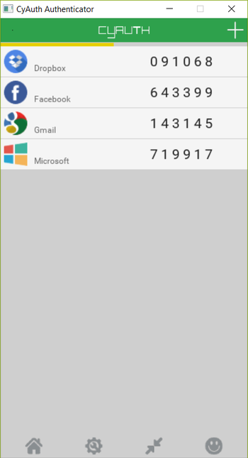 CyAuth Authenticator screenshot