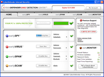 CyberDefender AntiSpyware screenshot
