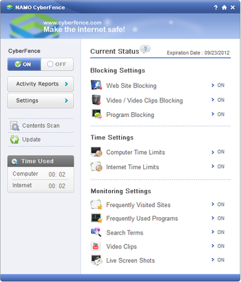 CyberFence screenshot