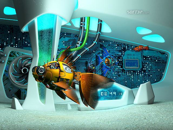 Cyberfish 3D Screensaver screenshot 2