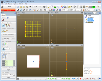 CyberMotion 3D-Designer screenshot