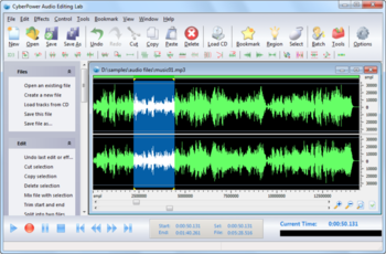 CyberPower Audio Editing Lab 2009 screenshot