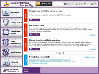 CyberScrub Security screenshot