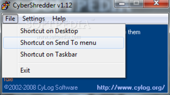 CyberShredder screenshot 2