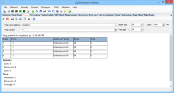 CyD Network Utilities screenshot